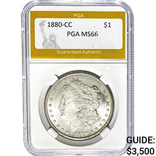 1880-CC Morgan Dollar PGA MS66 SILVER
