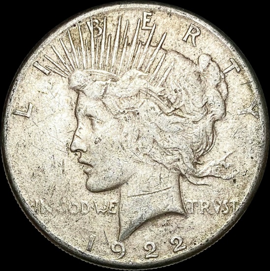 1922-S Silver Peace Dollar LIGHTLY CIRCULATED