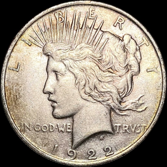 1922 Silver Peace Dollar NEARLY UNCIRCULATED