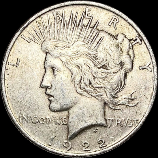 1922 Silver Peace Dollar CLOSELY UNCIRCULATED