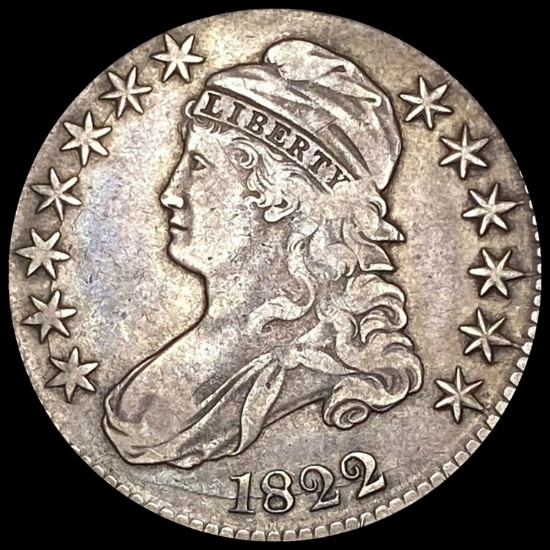 1822 Capped Bust Half Dollar LIGHTLY CIRCULATED