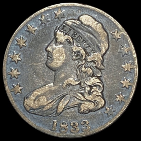 1833 Capped Bust Half Dollar LIGHTLY CIRCULATED LIGHTLY CIRCULATED