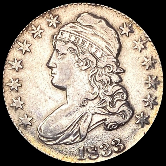 1833 Capped Bust Half Dollar CLOSELY UNCIRCULATED