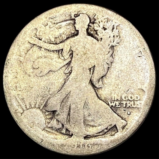 1916-S Walking Liberty Half Dollar LIGHTLY CIRCULATED