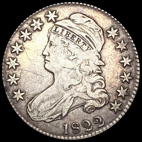 1822 Capped Bust Half Dollar NICELY CIRCULATED