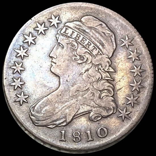 1810 Capped Bust Half Dollar LIGHTLY CIRCULATED