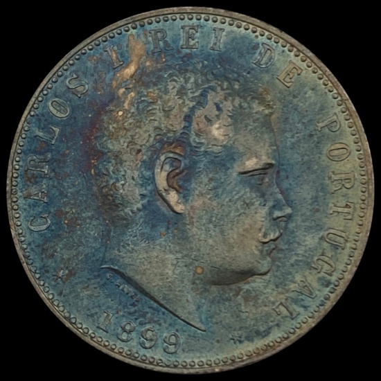 1899 Portugal 1000 Reis CLOSELY UNCIRCULATED