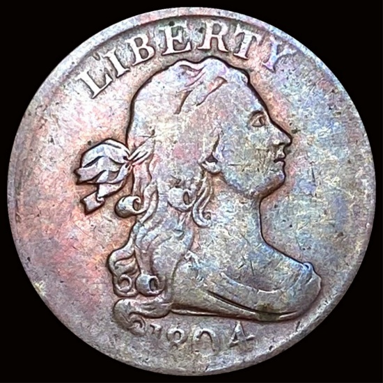 1804 Draped Bust Half Cent LIGHTLY CIRCULATED