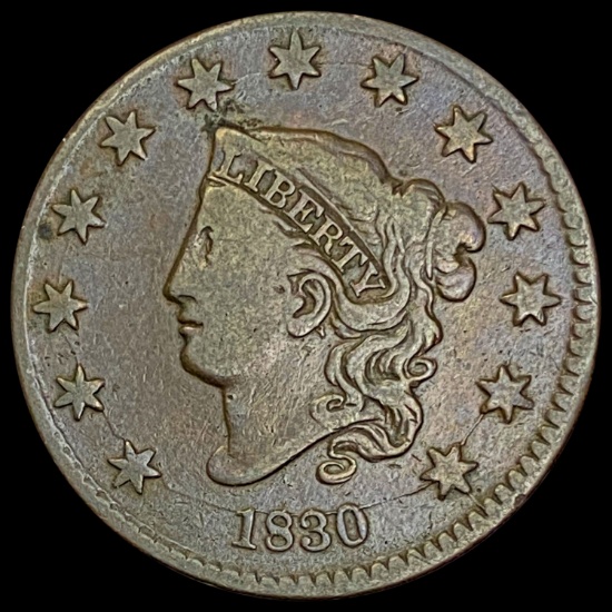 1830 Classic Head Large Cent LIGHTLY CIRCULATED