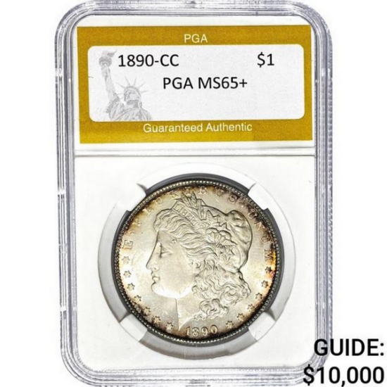 1890-CC Morgan Dollar PGA MS65+ SILVER