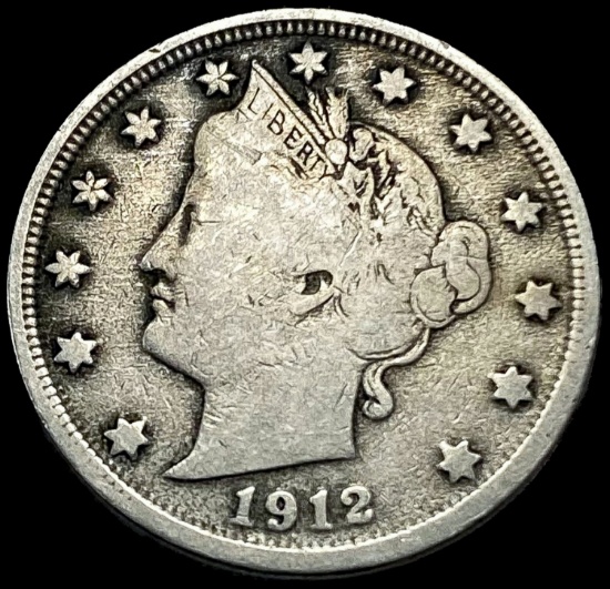 1912-S Liberty Victory Nickel NICELY CIRCULATED