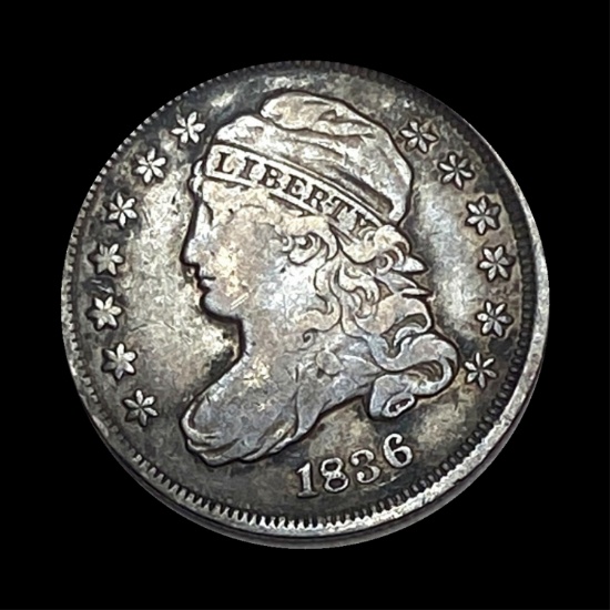 1836 Capped Bust Dime LIGHTLY CIRCULATED