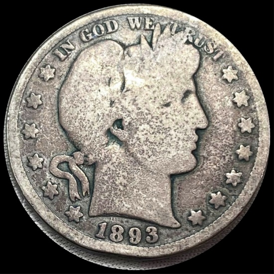 1893-S Barber Half Dollar LIGHTLY CIRCULATED