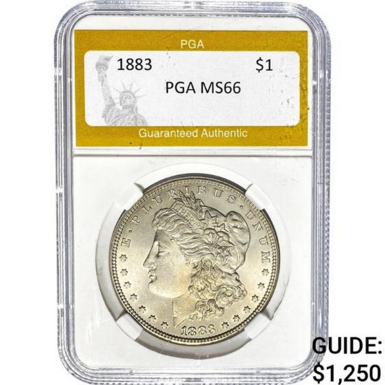 1883 Morgan Silver Dollar PGA MS66