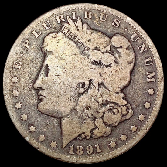 1891-CC Morgan Silver Dollar NICELY CIRCULATED