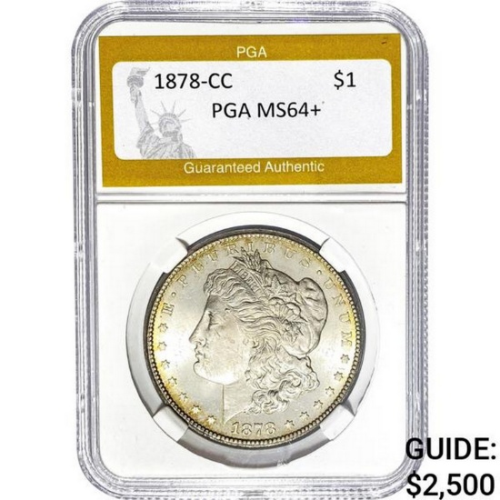 1878-CC Morgan Dollar PGA MS64+ SILVER