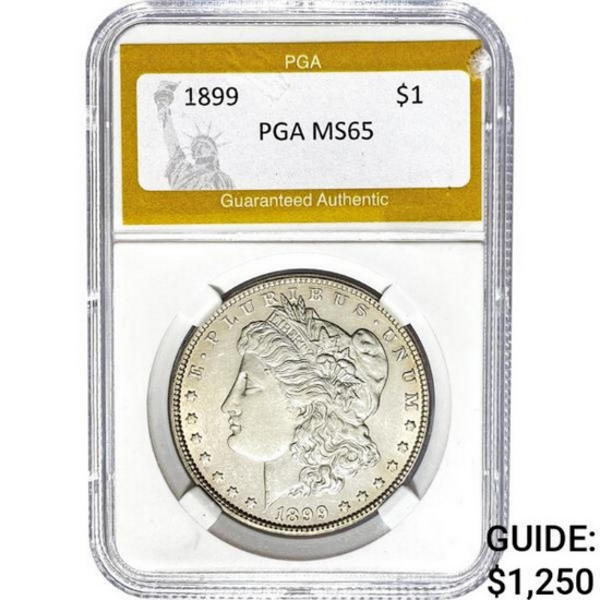 1899 Morgan Silver Dollar PGA MS65