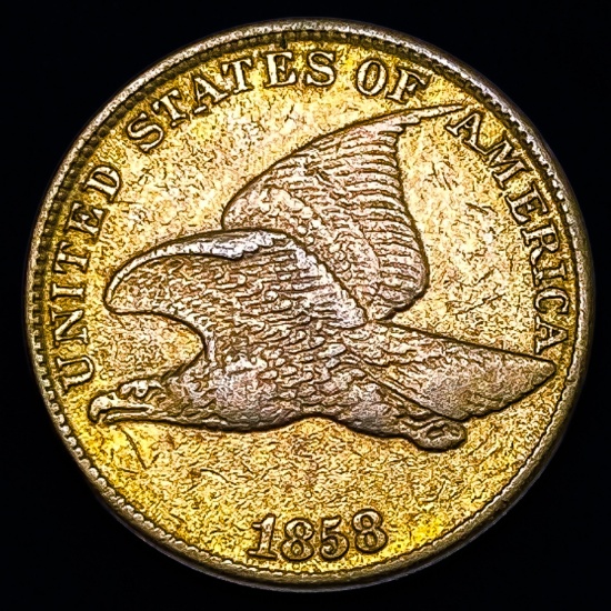 1858 Flying Eagle Cent CLOSELY UNCIRCULATED
