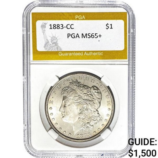 1883-CC Morgan Dollar PGA MS65+ SILVER