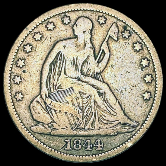 1844-O Seated Liberty Half Dollar LIGHTLY CIRCULATED