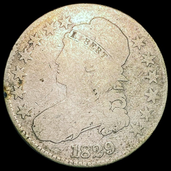 1829 Capped Bust Half Dollar NICELY CIRCULATED