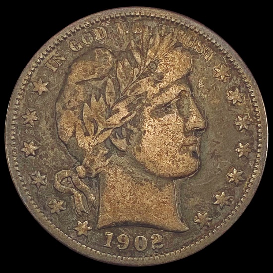 1902 Barber Half Dollar LIGHTLY CIRCULATED