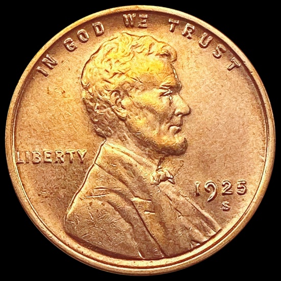 1925-S Wheat Cent CHOICE BU