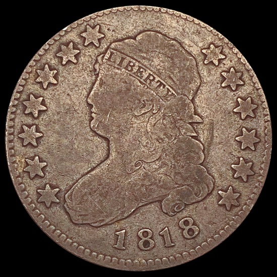 1818 Capped Bust Quarter NICELY CIRCULATED
