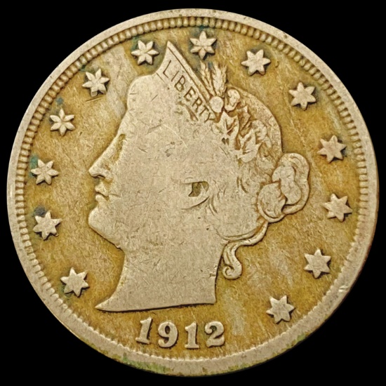 1912-S Liberty Victory Nickel NICELY CIRCULATED