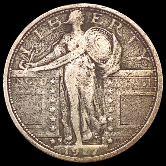 1917-S Standing Liberty Quarter LIGHTLY CIRCULATED