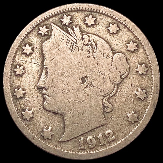 1912-S Liberty Victory Nickel NICELY CIRCULATED