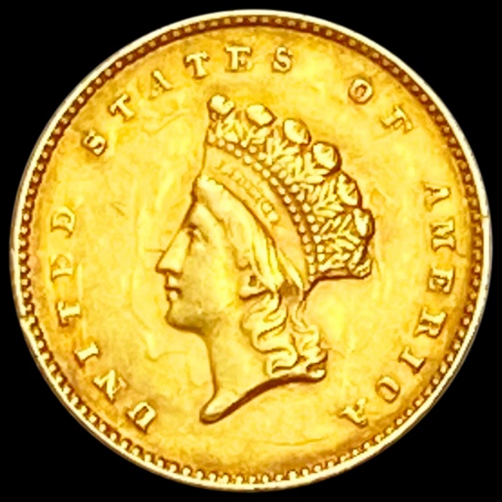 1855 Rare Gold Dollar CLOSELY UNCIRCULATED
