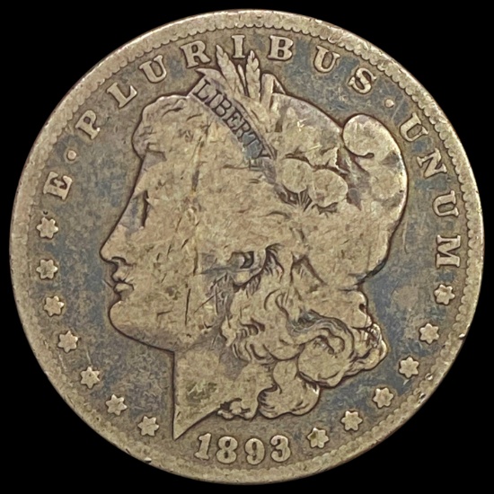 1893-CC Morgan Silver Dollar NICELY CIRCULATED