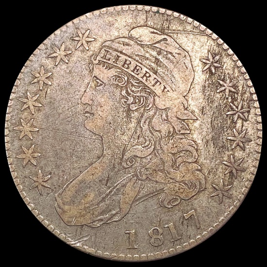 1817 Capped Bust Half Dollar LIGHTLY CIRCULATED