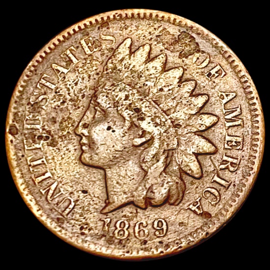 1869 Indian Head Cent NICELY CIRCULATED