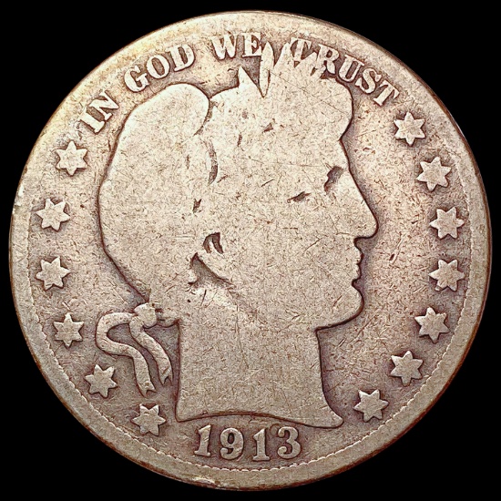 1913 Barber Half Dollar NICELY CIRCULATED