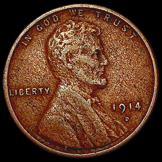 1914-D Wheat Cent LIGHTLY CIRCULATED