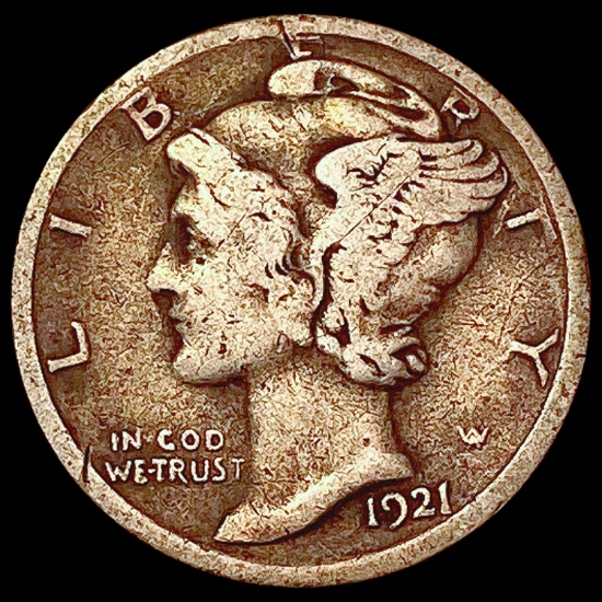 1921-D Mercury Dime NICELY CIRCULATED