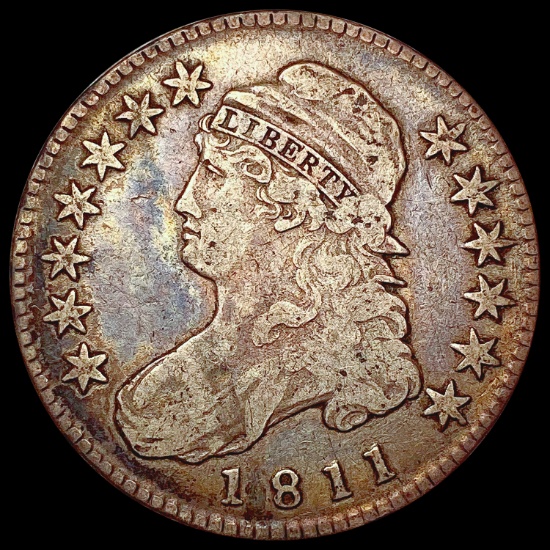 1811 Capped Bust Half Dollar LIGHTLY CIRCULATED