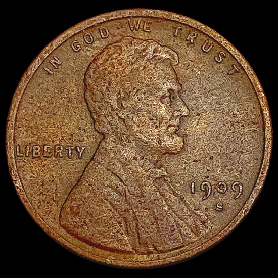 1909-S VDB Wheat Cent NEARLY UNCIRCULATED