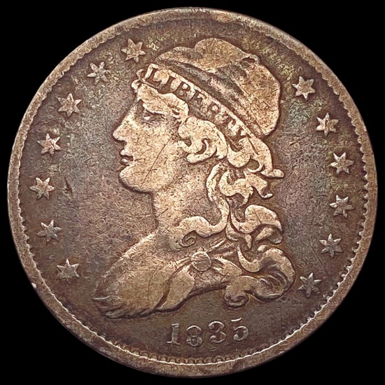 1835 Capped Bust Quarter NICELY CIRCULATED