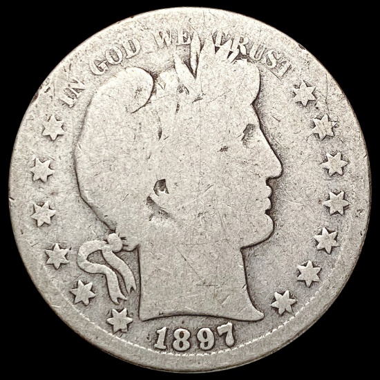 1897-S Barber Half Dollar NICELY CIRCULATED