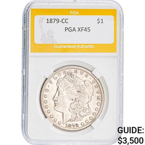 1879-CC Morgan Dollar PGA XF45 SILVER