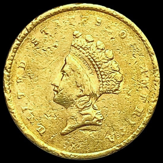 1855 Rare Gold Dollar LIGHTLY CIRCULATED