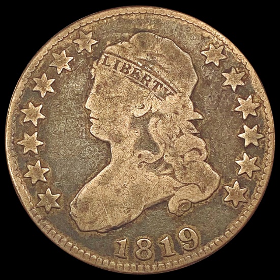 1819 Capped Bust Quarter NICELY CIRCULATED