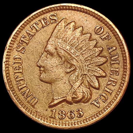 1863 Indian Head Cent CLOSELY UNCIRCULATED