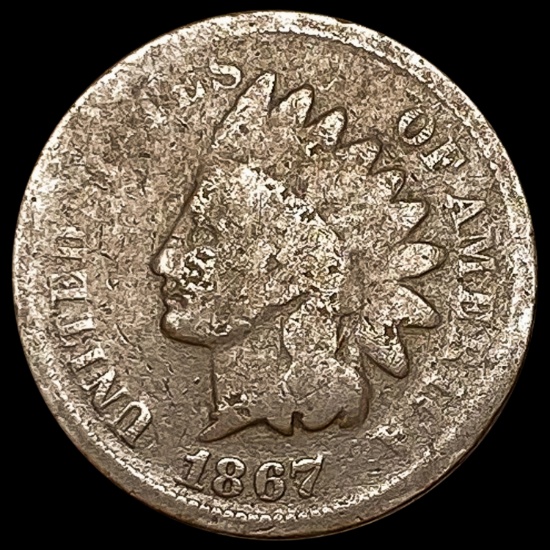 1867 Indian Head Cent NICELY CIRCULATED