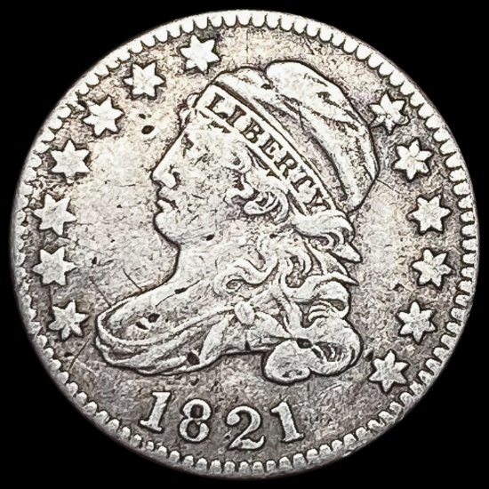 1821 Capped Bust Dime LIGHTLY CIRCULATED
