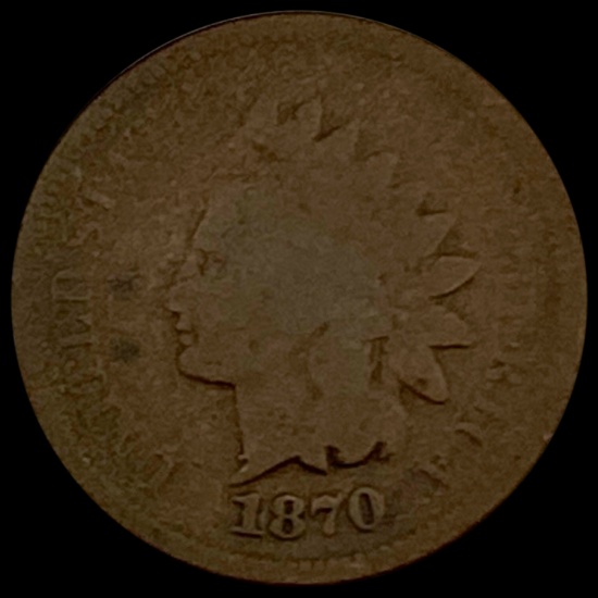1870 Indian Head Cent NICELY CIRCULATED