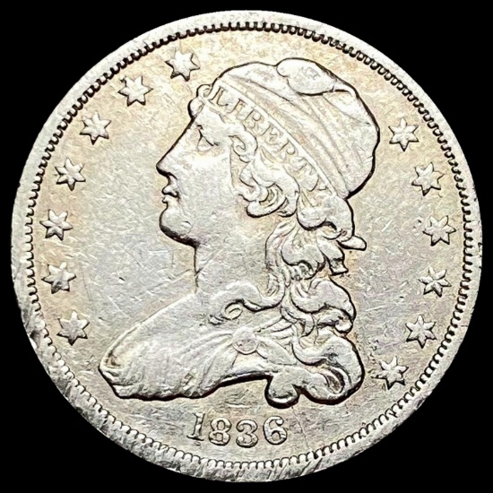 1836 Capped Bust Quarter NEARLY UNCIRCULATED